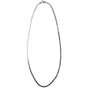 Vintage Sterling Silver 925 Serpentine Chain Necklace 18" 10g